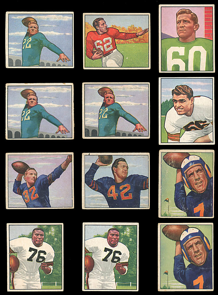 1950 Bowman Football Collection (75) with (18) Hall of Famers