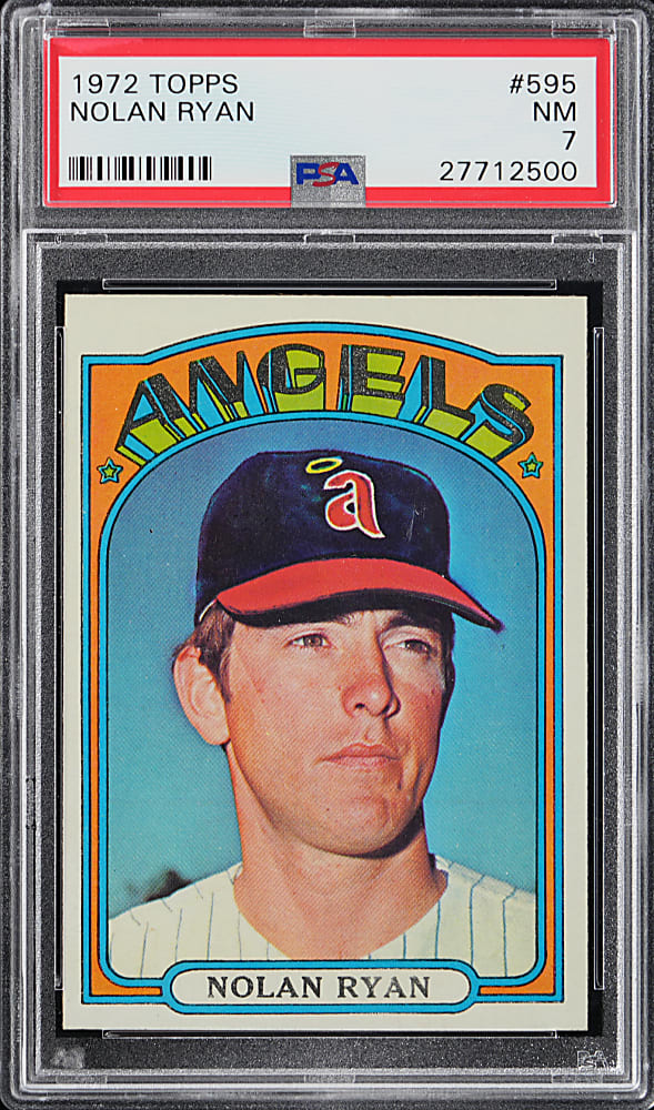 1972 Topps #595 Nolan Ryan PSA NM 7