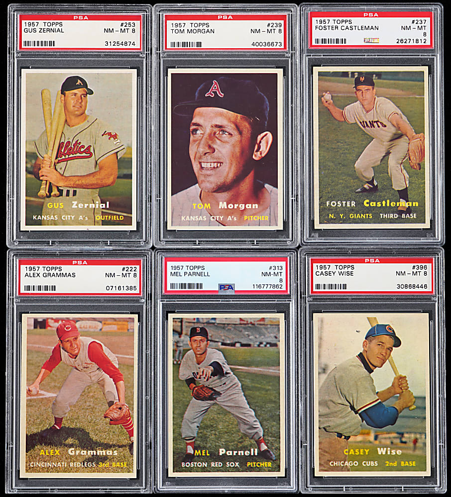 1957 Topps PSA NM-MT 8 Collection (9)