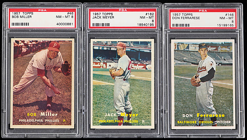 1957 Topps PSA NM-MT 8 Collection (9)