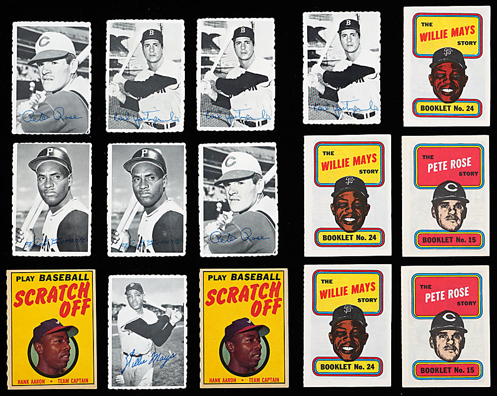 1968-1971 Topps Insert Collection (213) with Several Hall of Famers Including Aaron, Clemente, Mantle & Mays
