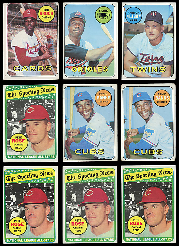 1969 Topps Collection (575+) with (100+) Hall of Famers Including (3) Aaron, (4) Clemente & Ryan