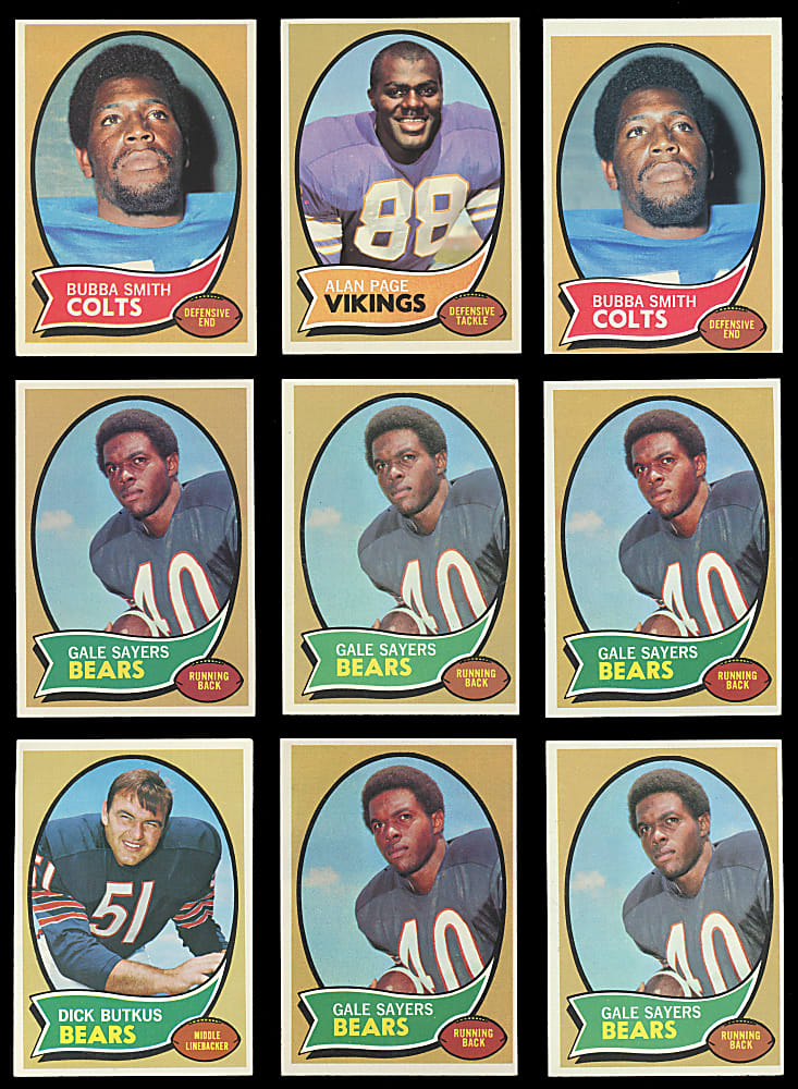 1970 Topps Football Collection (750+) with (100+) Hall of Famers Including (3) Starr, (2) Unitas & Simpson Rookie