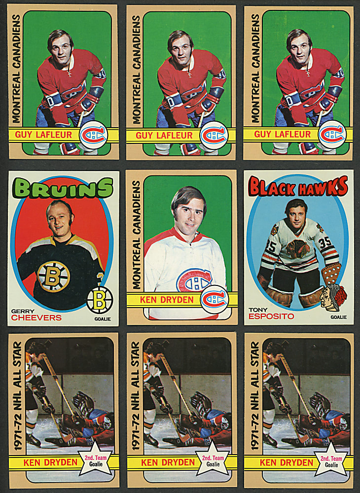 1971-1972 & 1972-1973 Topps Hockey Collection (360+) with (60+) Hall of Famers Including Howe, Hull & Orr - Clean!