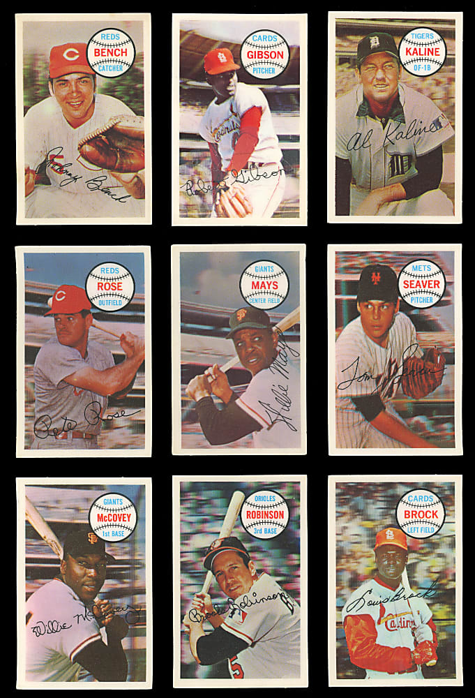 1970 Kellogg's Partial Set (58/75) with (3) Graded
