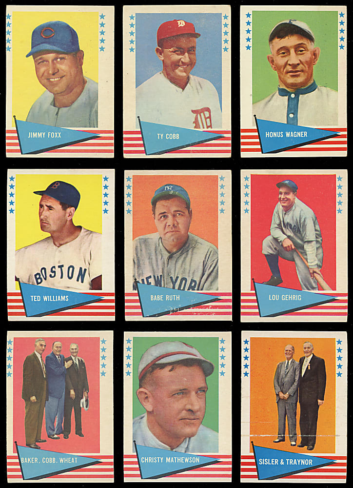 1961 Fleer Greats Complete Set (154)