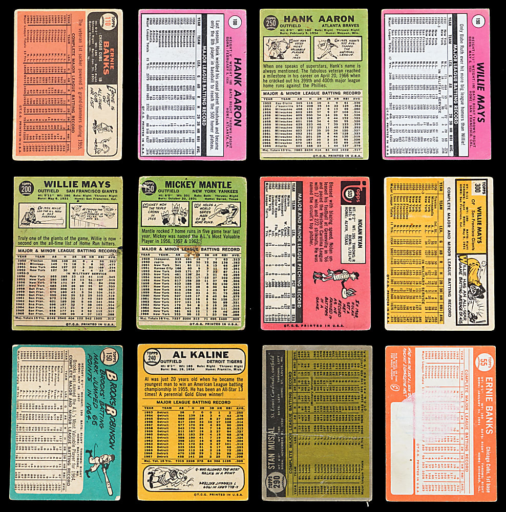 1960-1969 Topps Collection (4,000+) with (200+) Hall of Famers