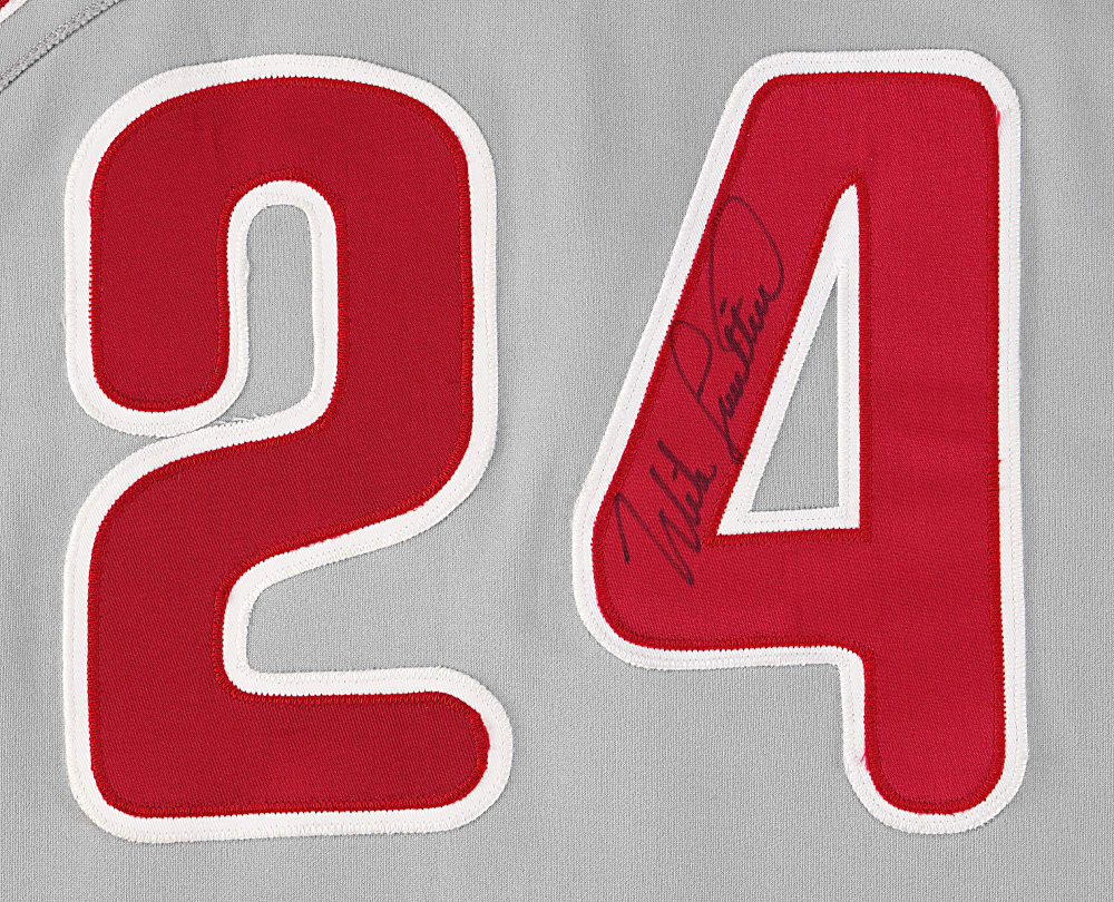 1998-2004 Mike Lieberthal Philadelphia Phillies Signed Game-Used Home Jersey with Full JSA & Phil Wood LOA