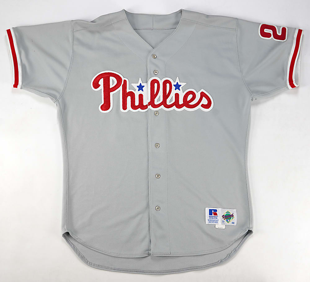 1998-2004 Mike Lieberthal Philadelphia Phillies Signed Game-Used Home Jersey with Full JSA & Phil Wood LOA