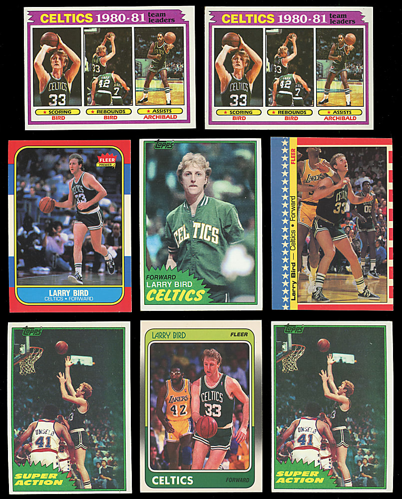 1980-1990 Topps & Fleer Basketball Larry Bird Collection (26) with (2) Rookies