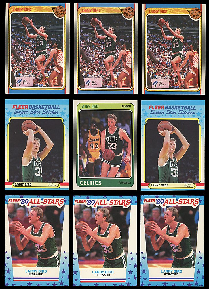 1980-1990 Topps & Fleer Basketball Larry Bird Collection (26) with (2) Rookies