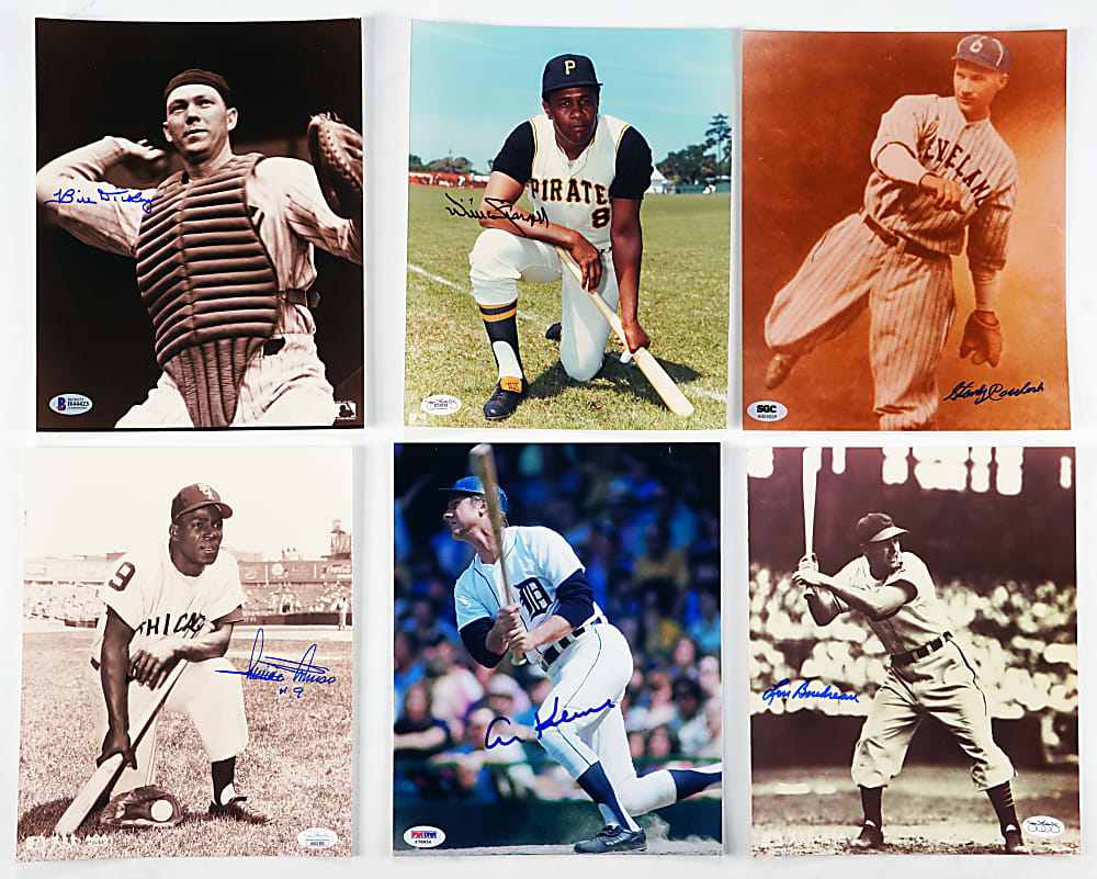 Signed Hall of Fame 8x10 Photo Collection (16) - All Individually Certified