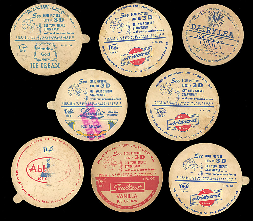 1938-1954 Dixie Lids Hall of Fame & Star Group (8) with 1938 Feller