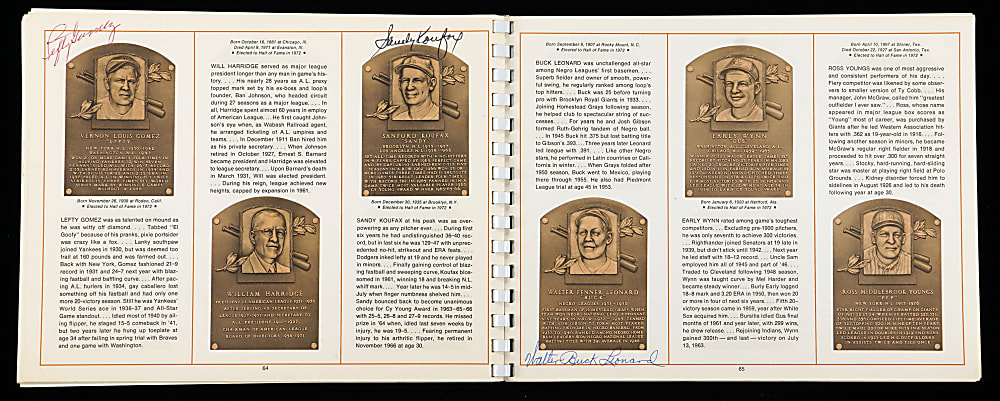 1973 National Baseball Hall of Fame & Museum Multi-Signed Program with (34) Autographs Including Dizzy Dean, Joe DiMaggio & Satchel Paige with Full JSA LOA