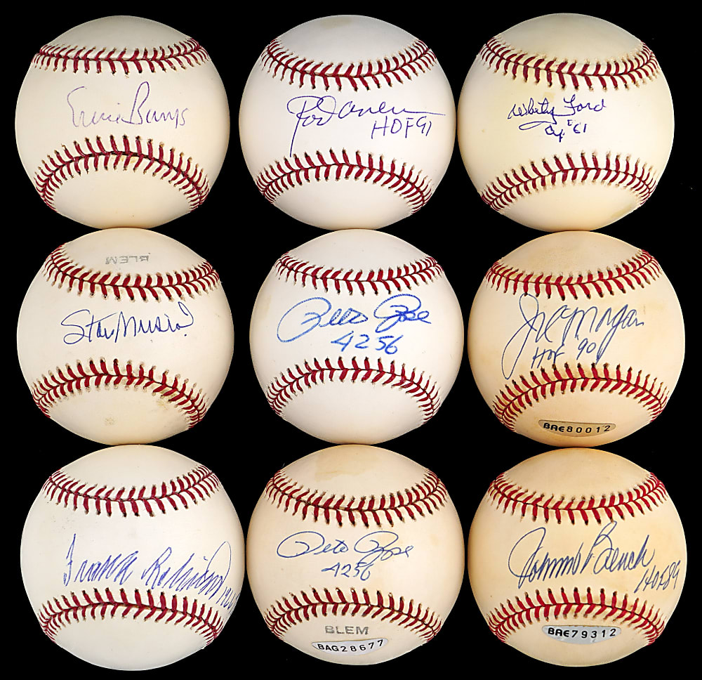 Hall of Fame & Star Single-Signed Baseballs (18) - All Individually Certified