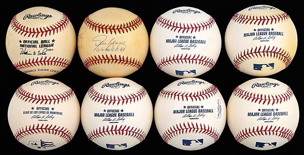 Brooklyn/Los Angeles Dodgers Signed Baseball Group (8)