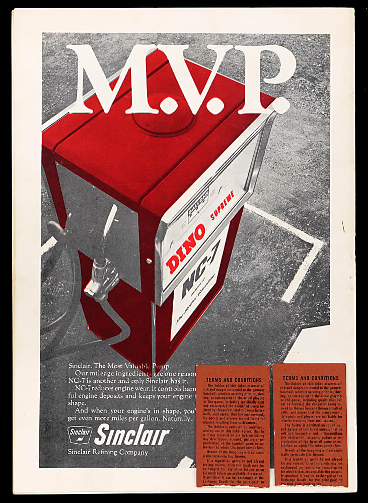 August 10th, 1968 New York Yankees vs. Minnesota Twins Program & (2) Ticket Stubs - Mickey Mantle Career Home Runs #530 & #531