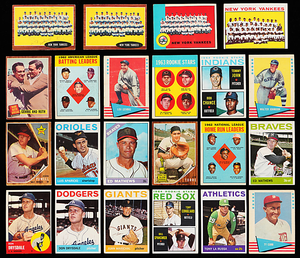 1963-1969 Topps New York Mets Team Collection (200) with Several Hall of Famers & High Numbers