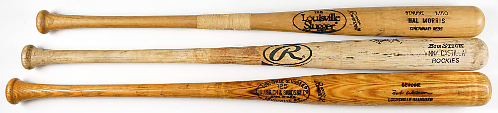 1970s-1990s Game-Used Bat Trio with (2) All-Stars - All PSA/DNA GU