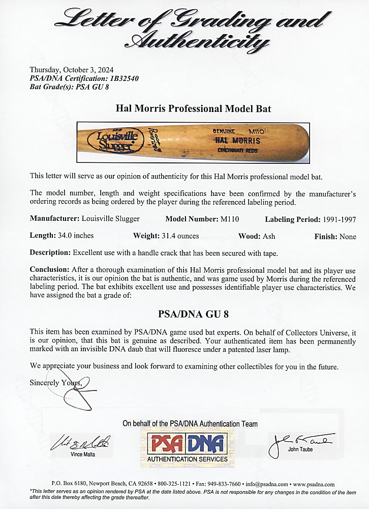 1970s-1990s Game-Used Bat Trio with (2) All-Stars - All PSA/DNA GU