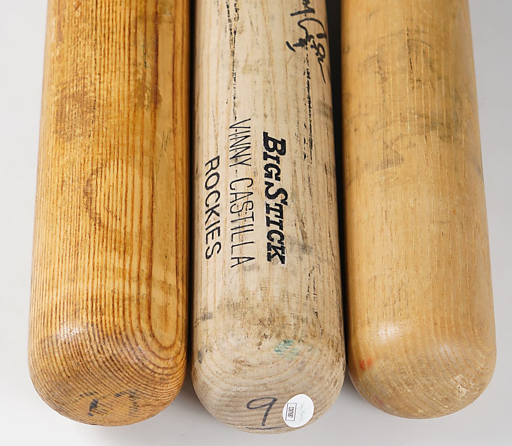 1970s-1990s Game-Used Bat Trio with (2) All-Stars - All PSA/DNA GU