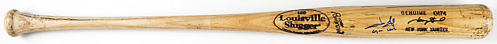 Circa 2003 Jason Giambi New York Yankees Signed/Inscribed & Game-Used Bat PSA/DNA GU 7 & Full JSA LOA