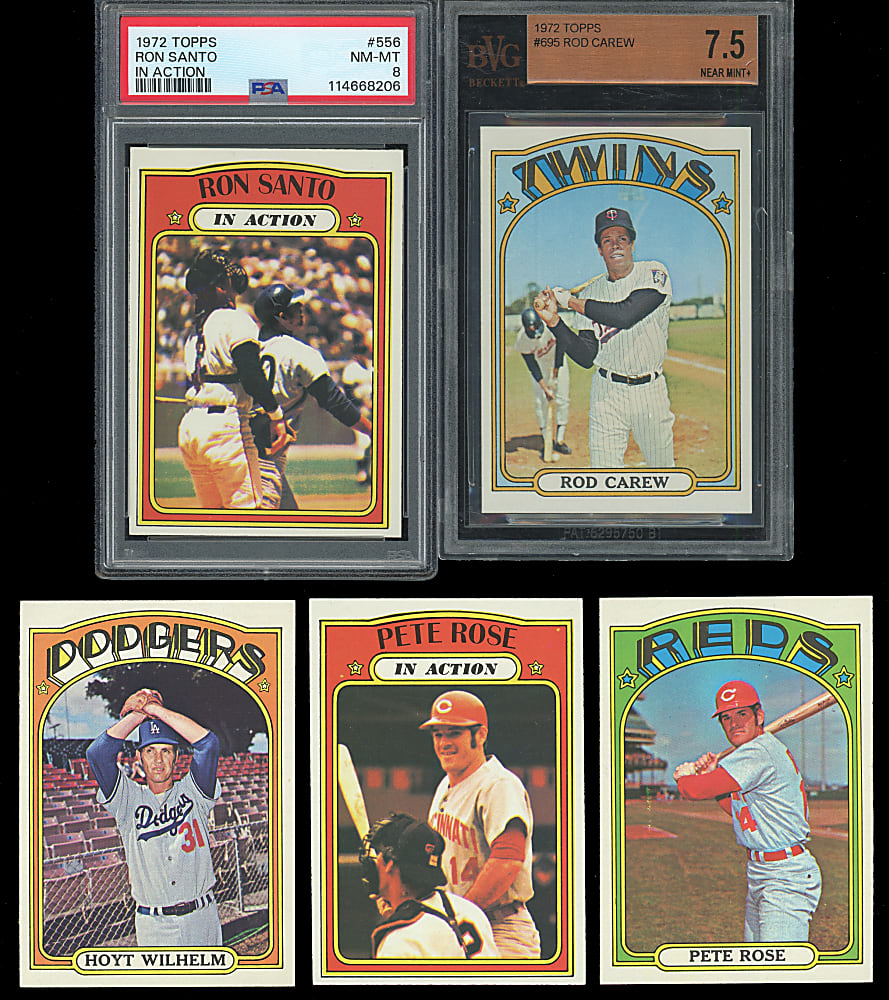 1972 Topps High-Grade Complete Set (787) with (23) Graded - Sharp!
