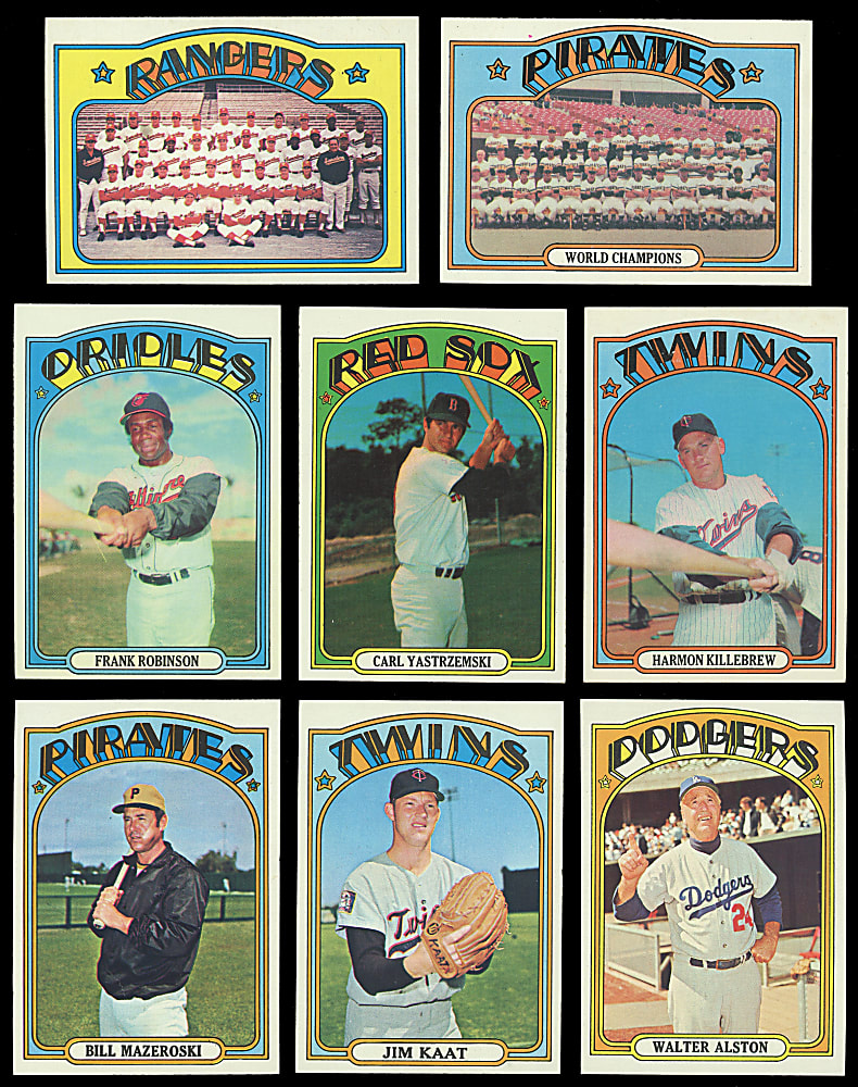 1972 Topps High-Grade Complete Set (787) with (23) Graded - Sharp!