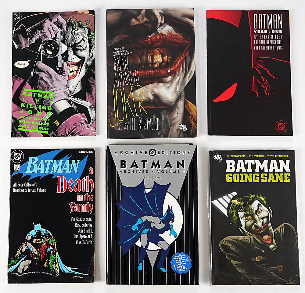 1980s-2010s DC Batman Related Comic, TPB, Graphic Novel and Book Collection (600+)