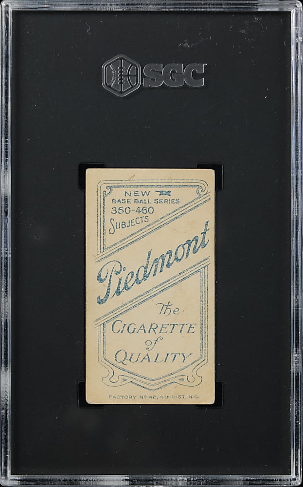 1909-1911 T206 White Border Germany Schaefer Washington Piedmont Factory 42 SGC VG 3