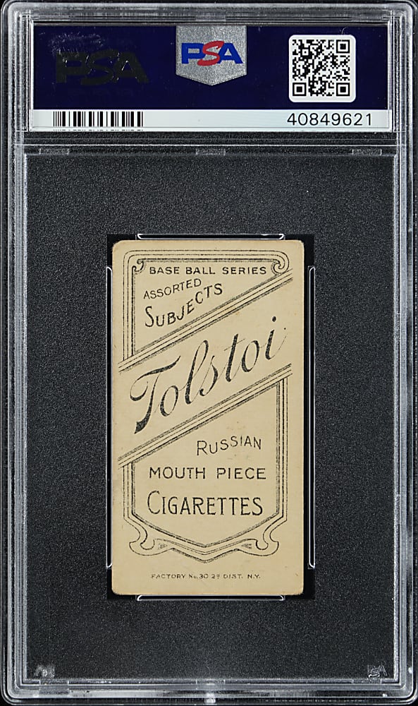 1909-1911 T206 White Border Wid Conroy, with Bat Tolstoi PSA GOOD 2