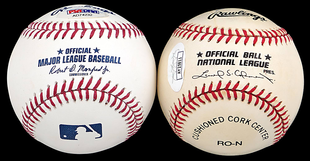 Jimmy Carter & Henry Kissinger Single-Signed Baseball Pair - Both Individually Certified