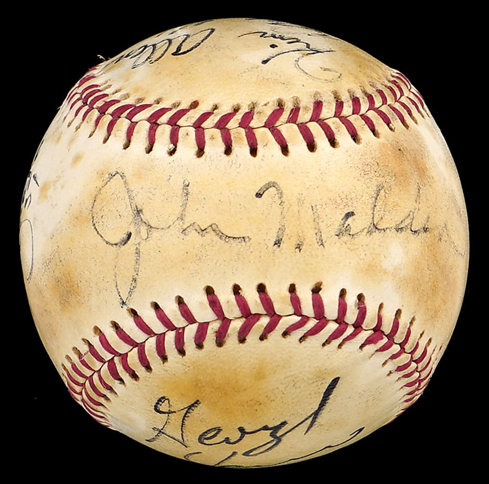 John Madden & Others Multi-Signed Baseball with Full JSA LOA