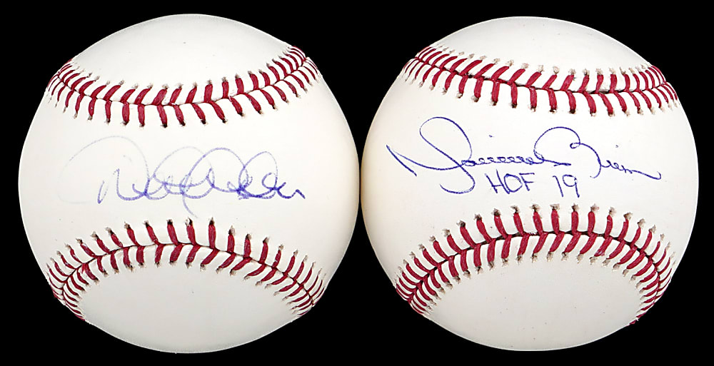 Derek Jeter & Mariano Rivera Single-Signed Baseball Pair - Both Individually Certified