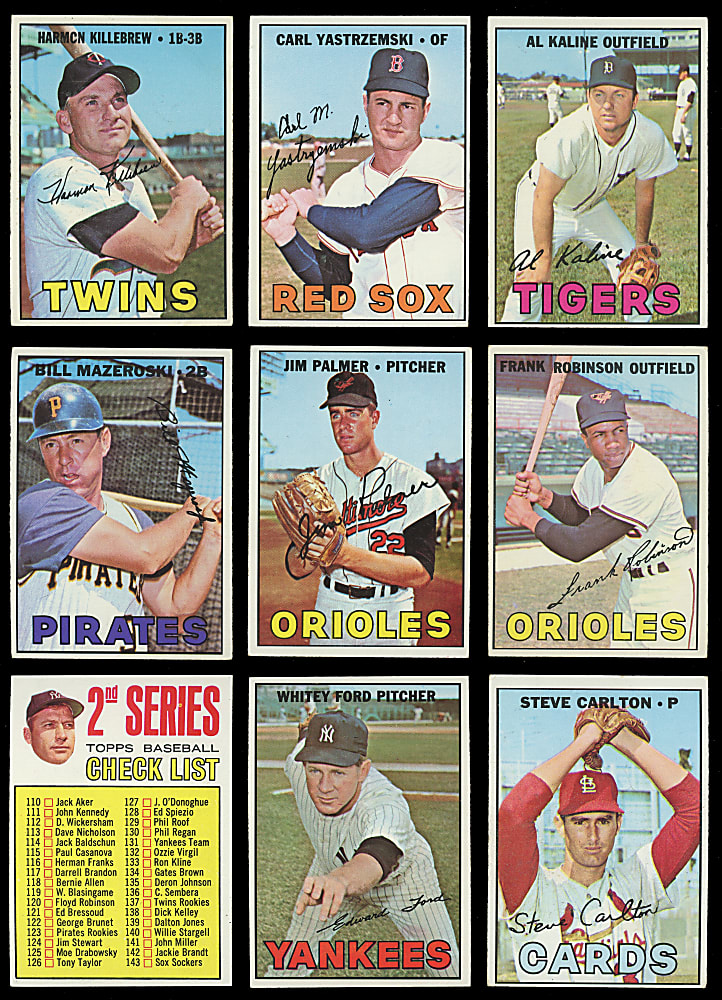 1967 Topps Near Complete Set (558/609) with #150 Mickey Mantle & (30) High Numbers