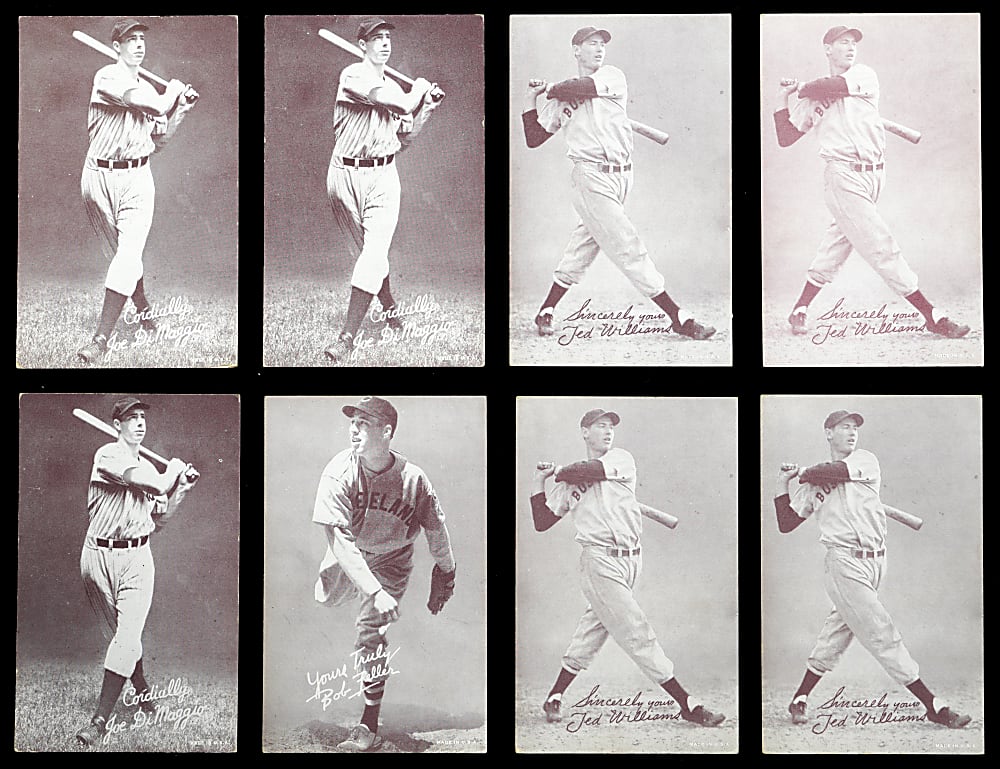 1939-1946 Salutation Exhibits Collection (39) with (15) Hall of Famers Including (4) Ted Williams & (3) Joe DiMaggio