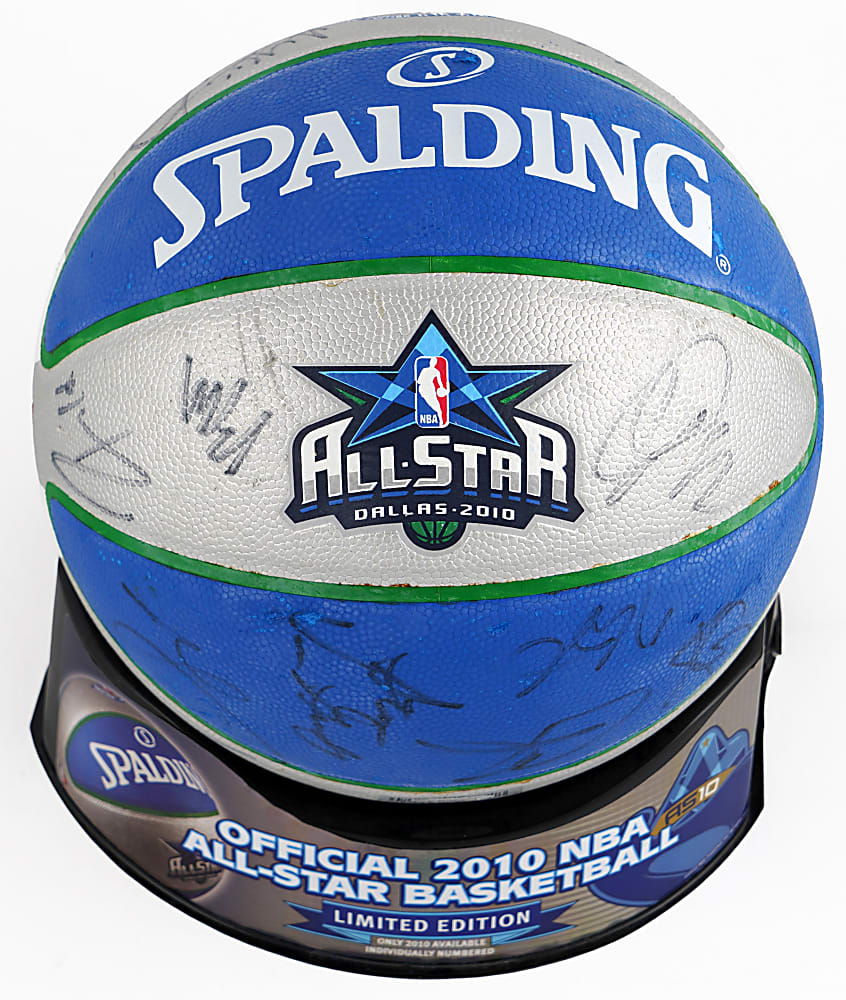 2010 NBA All-Stars Multi-Signed Logo Basketball with (28) Signatures Plus Full JSA LOA