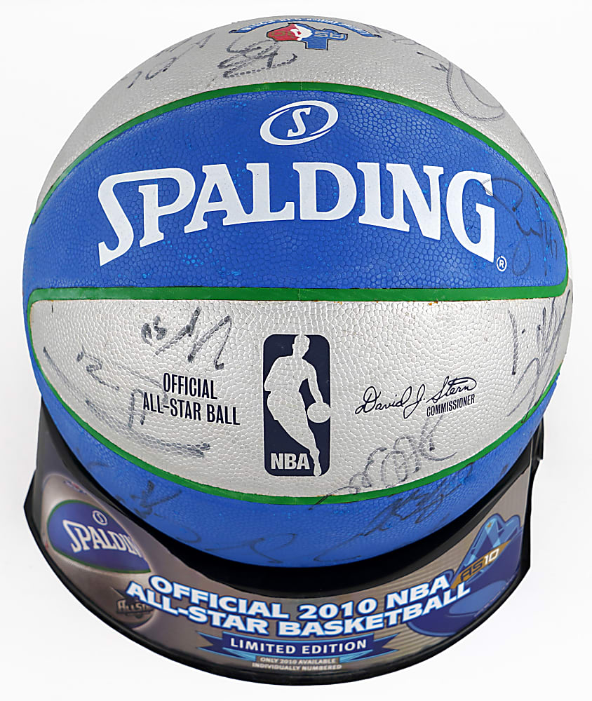 2010 NBA All-Stars Multi-Signed Logo Basketball with (28) Signatures Plus Full JSA LOA