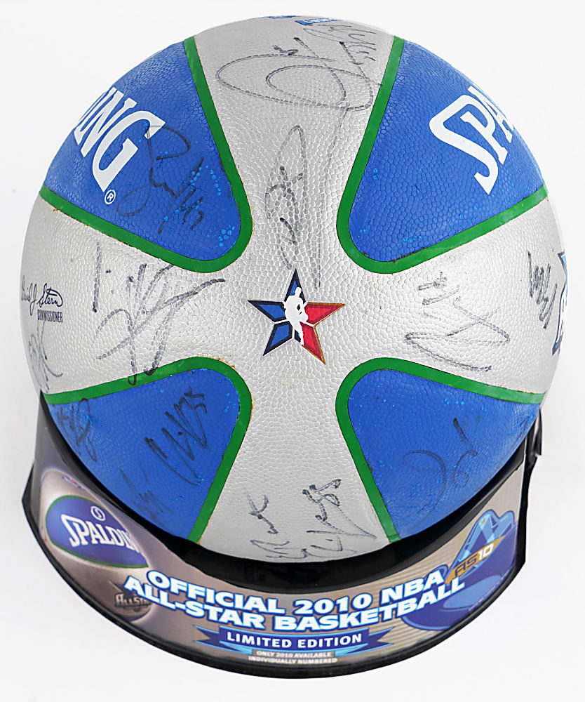 2010 NBA All-Stars Multi-Signed Logo Basketball with (28) Signatures Plus Full JSA LOA