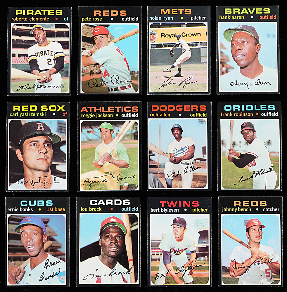 1971 Topps Near Complete Set (740/752) with Most Key Cards