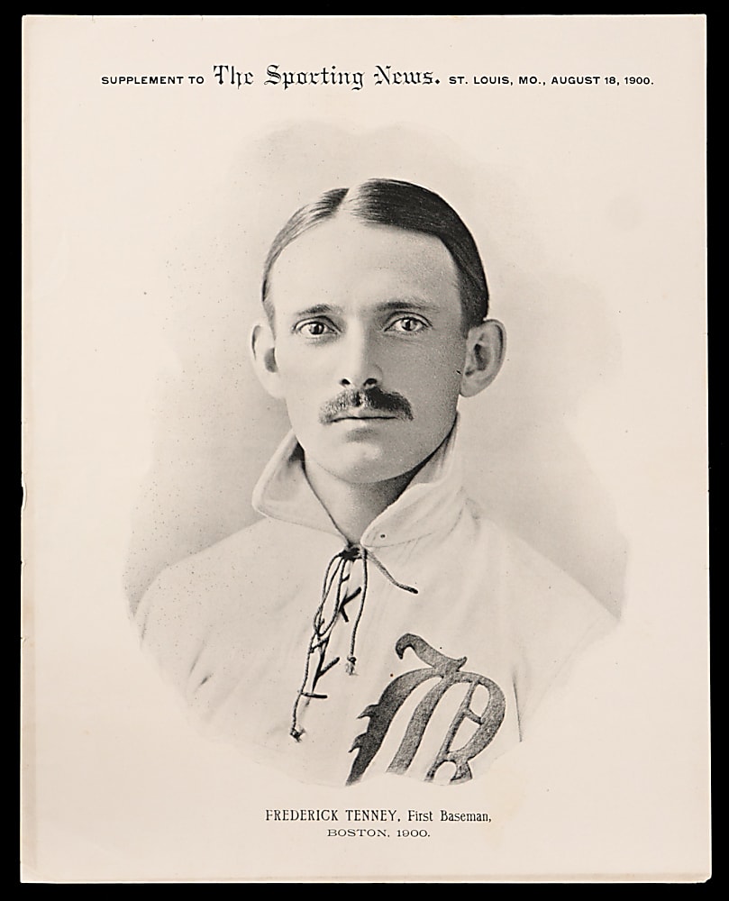 1899-00 M101-1 Sporting News Supplement Fred Tenney (Image used for E107 Breisch-Williams)