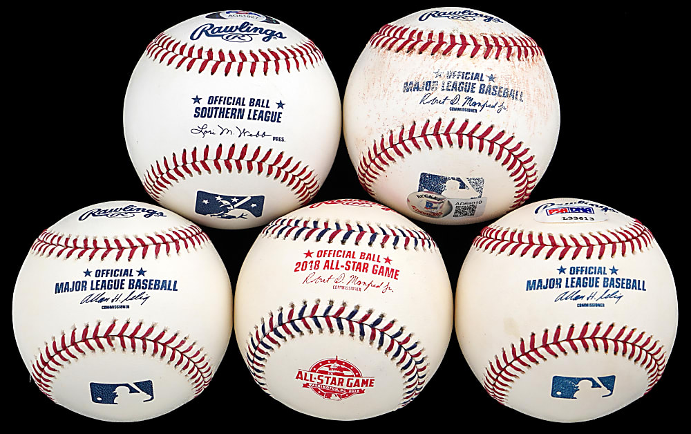 Politician Signed Baseball Group (5) with DeSantis, McConnell & Rice