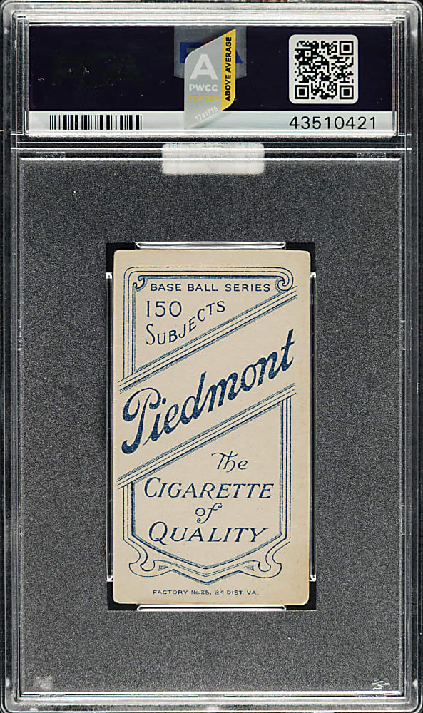 1909-1911 T206 White Border Ty Cobb Portrait Green Background PSA VG 3 (MBA Silver Diamond)