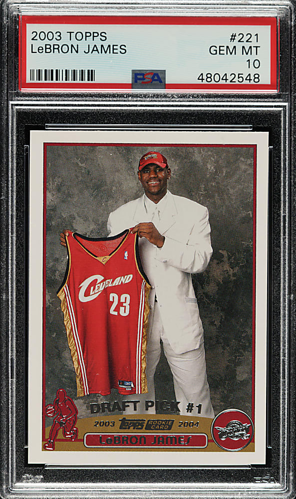 2003-2004 Topps Basketball #221 LeBron James Rookie PSA GEM MINT 10