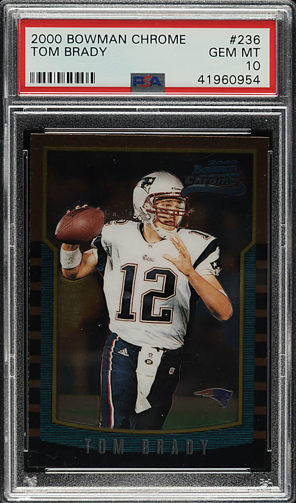 2000 Bowman Chrome Football #236 Tom Brady Rookie PSA GEM MINT 10