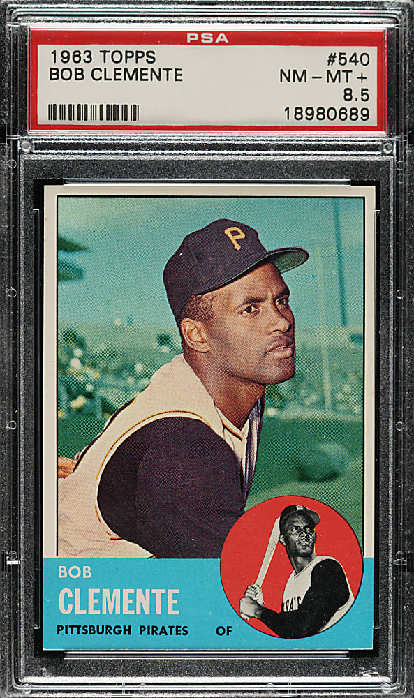 1963 Topps #540 Roberto Clemente PSA NM-MT+ 8.5