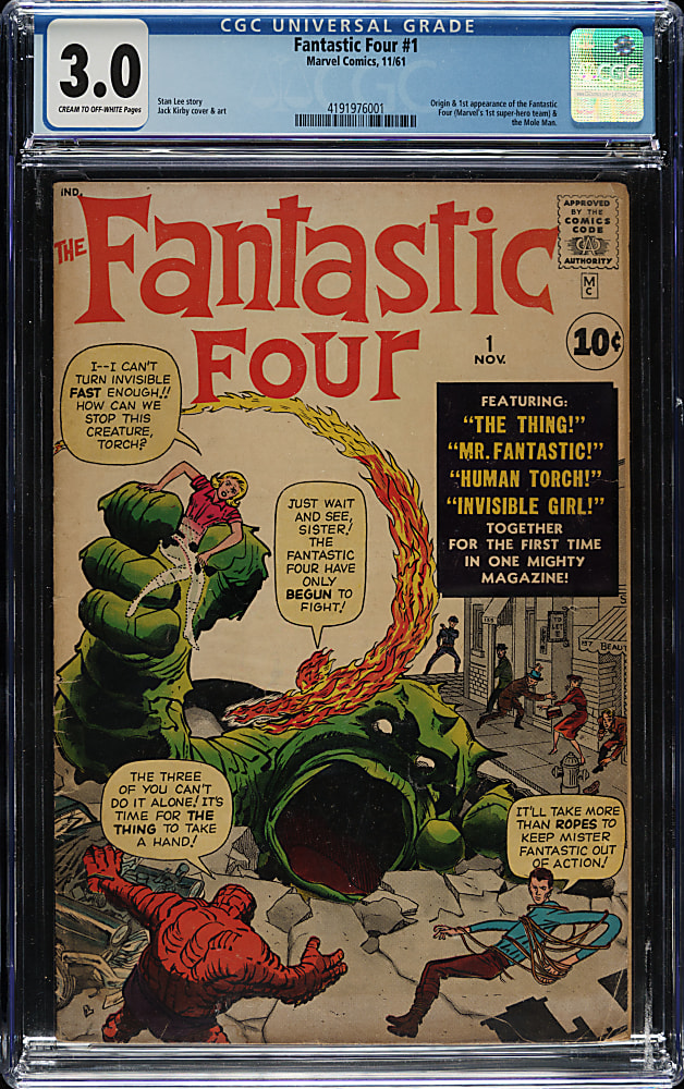 1961 Marvel Fantastic Four #1 - CGC 3.0