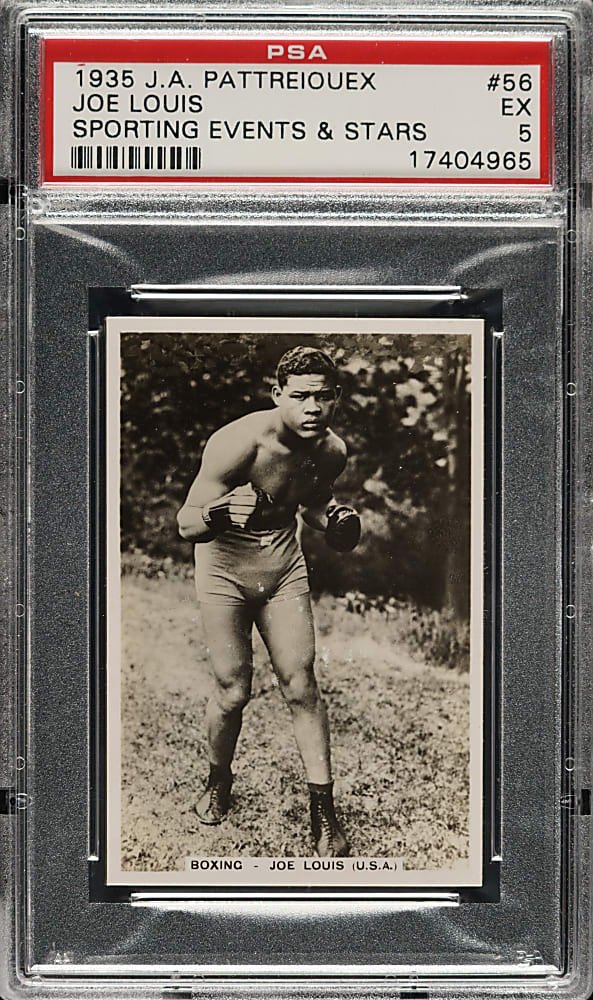 1935 J.A. Pattreiouex Sporting Events & Stars #56 Joe Louis PSA EX 5