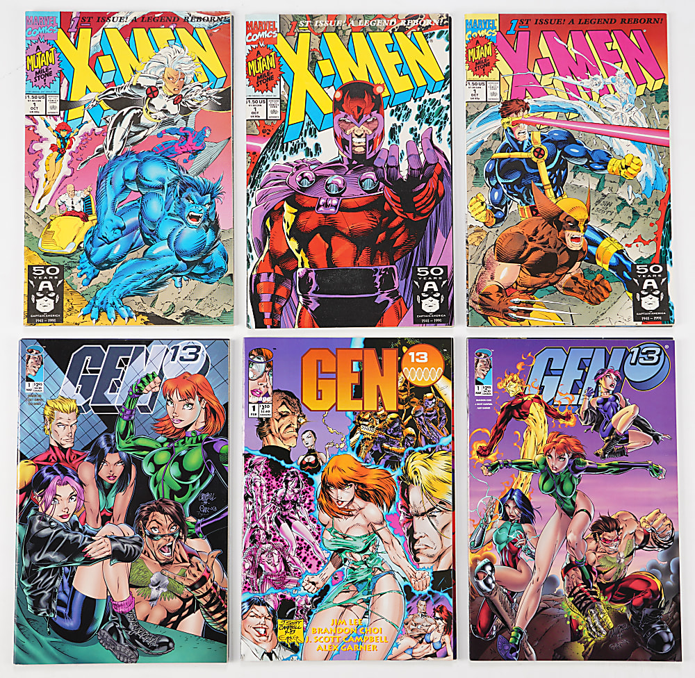 1980s-1990s Comic Book Balance of Collection Bundle (252) with Spawn, Wolverine, X-Men, Gen13 & Harley Quinn