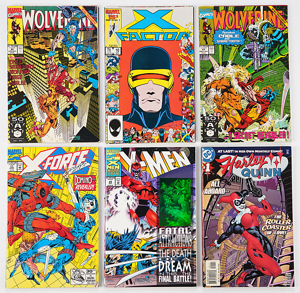 1980s-1990s Comic Book Balance of Collection Bundle (252) with Spawn, Wolverine, X-Men, Gen13 & Harley Quinn